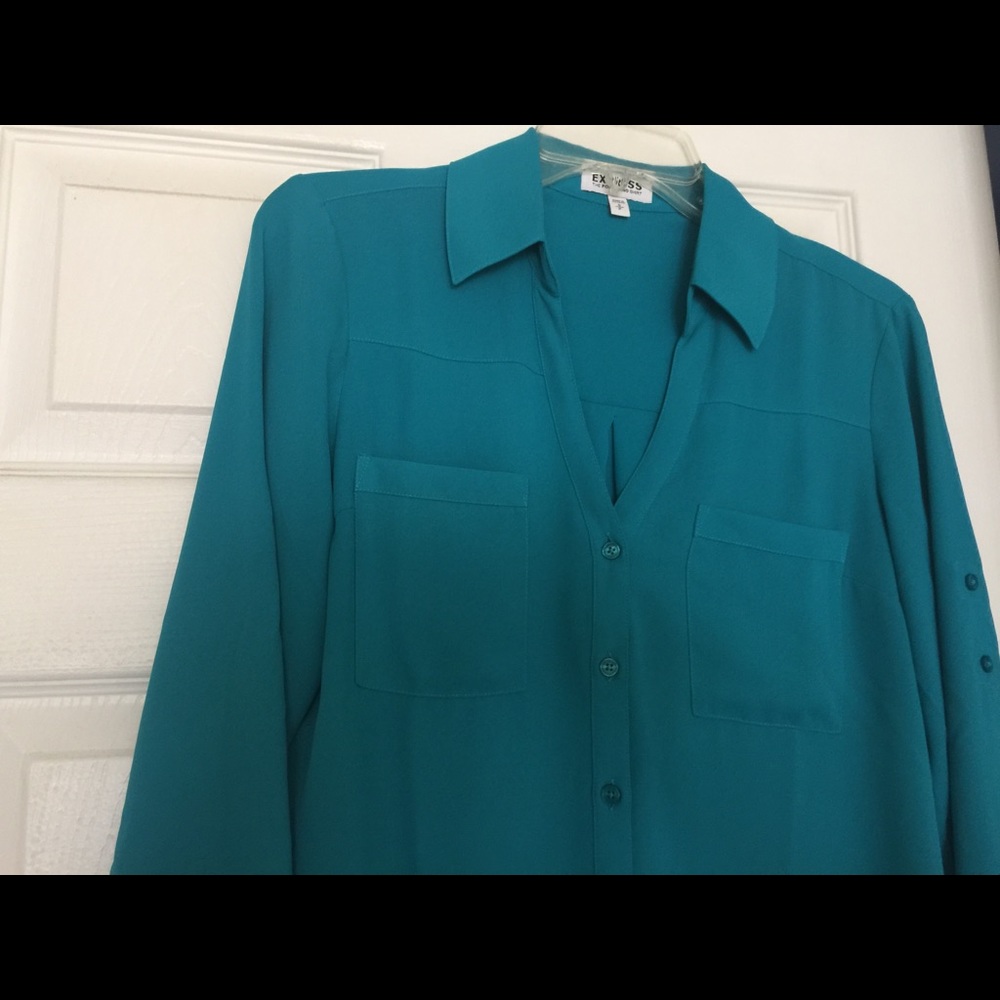 Teal Blouse - Picture 2 of 3